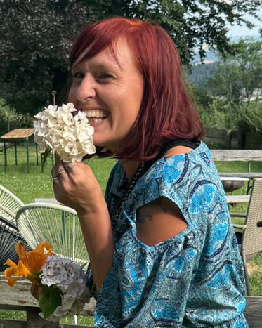 Rose mit Blume